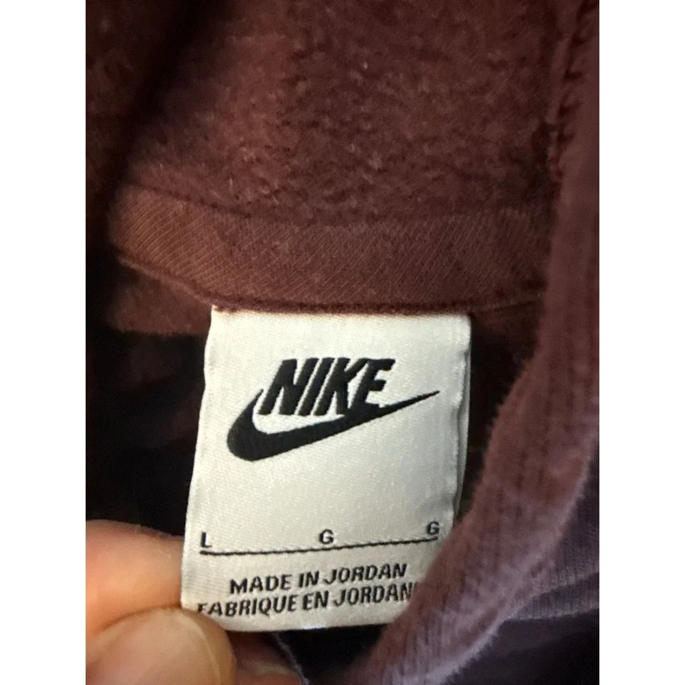 Nike Kids‎ Burgundy Pullover Hoodie Logo Size L